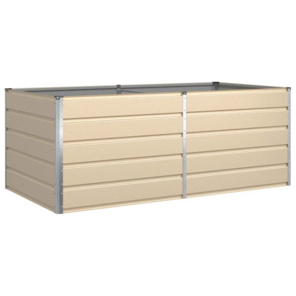 Кашпа Слонова кост 195 x 100 x 75 см Галванизирана стомана