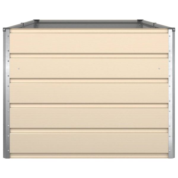 Кашпа Слонова кост 195 x 100 x 75 см Галванизирана стомана