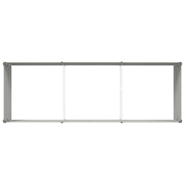 Кашпа Слонова кост 195 x 100 x 45 см Галванизирана стомана