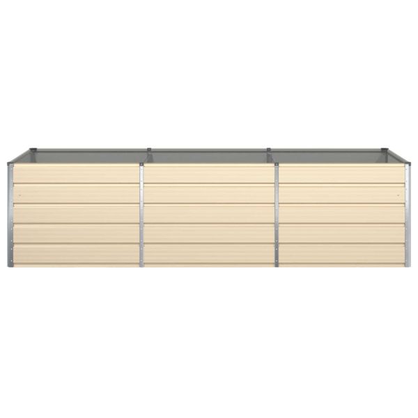 Кашпа Слонова кост 195 x 100 x 45 см Галванизирана стомана