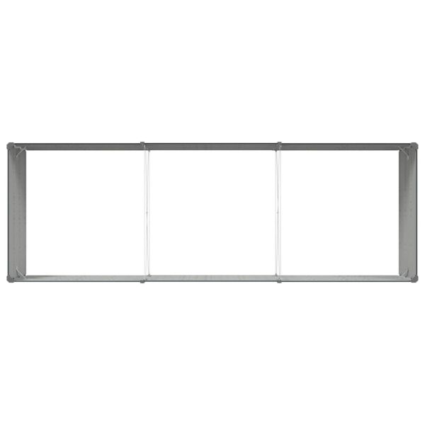 Кашпа Антрацит 195 x 100 x 45 см Галванизирана стомана