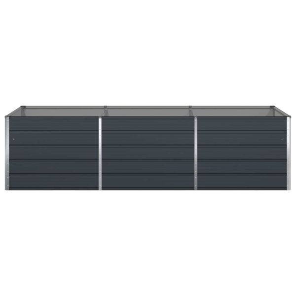 Кашпа Антрацит 195 x 100 x 45 см Галванизирана стомана