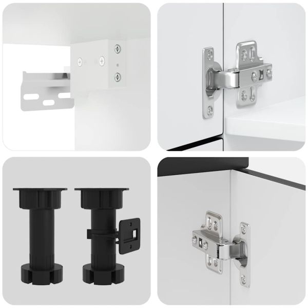 Комплект кухненски шкафове от 7 части Lucca, инженерно дърво