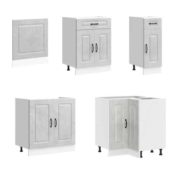 Комплект кухненски шкафове от 11 части Kalmar, инженерно дърво