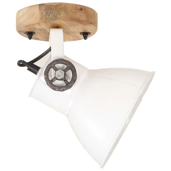 Индустриални стенни/таванни лампи 2 бр бели 20x25 см E27