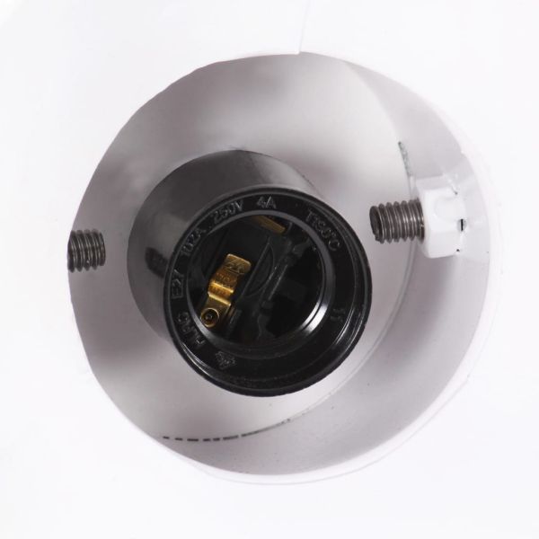 Индустриална пенделна лампа 25 W бяла кръгла 19 см E27