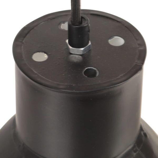 Пенделна лампа 25 W черна кръгла 17 см E27