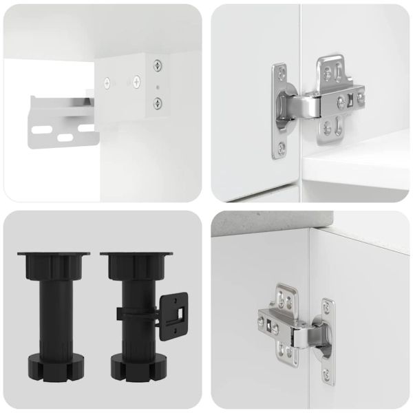 Комплект кухненски шкафове от 7 части Lucca, инженерно дърво