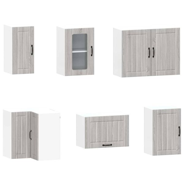 Комплект кухненски шкафове от 11 части Kalmar, инженерно дърво