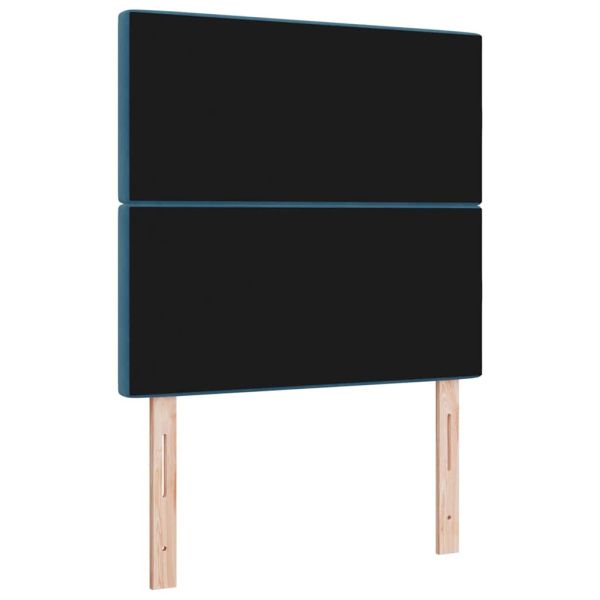 Облегалка за глава Тъмен син 90 cm Кадифе