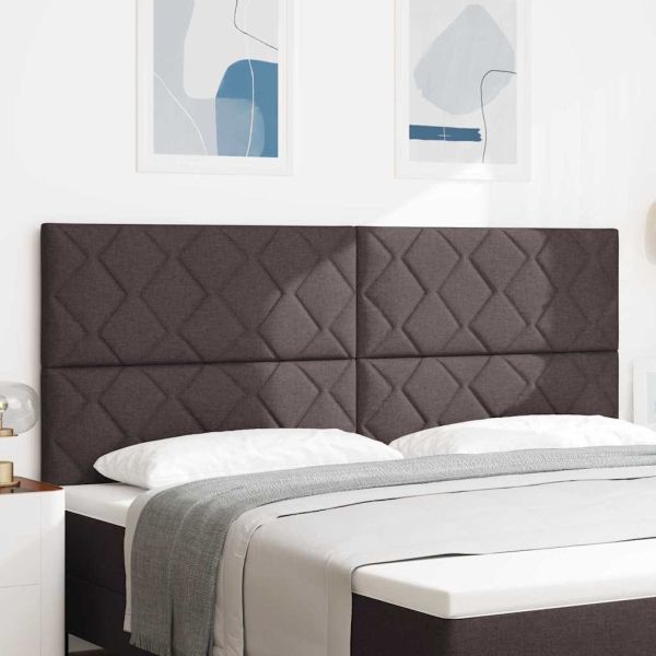 Облегалка за глава Тъмен кафяв 200 cm текстил