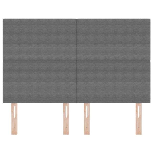 LED глава с LED ленти Светлосиво 144 см Кордюрова тъкан