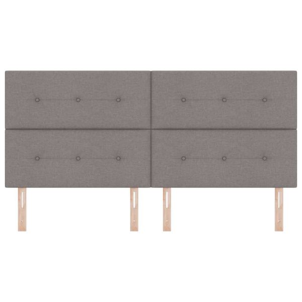 LED глава с LED ленти с таблото Таупе 200 cm текстил