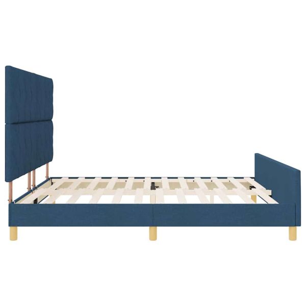 Рамка за легло с таблото Синьо 200 x 200 cm текстил