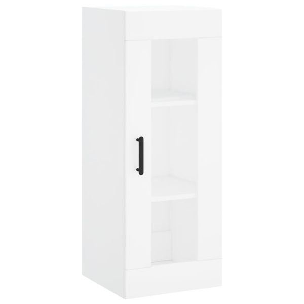 Стенен шкаф бял 34,5x34x90 см