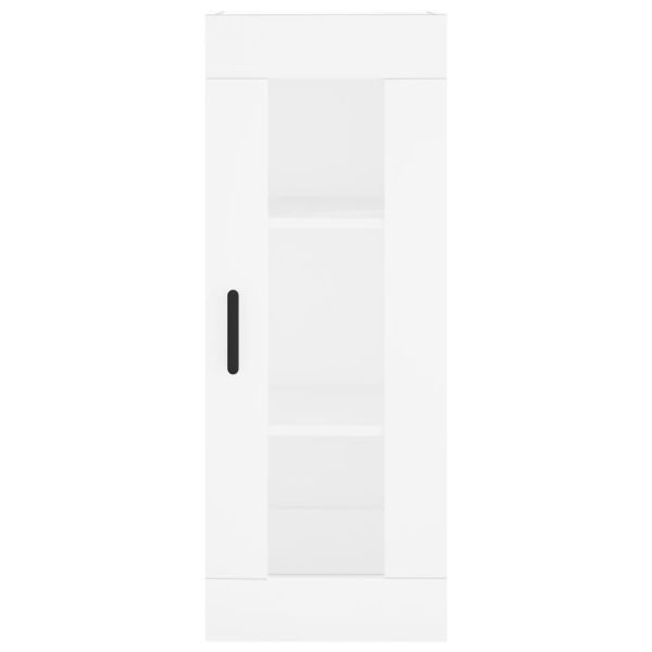 Стенен шкаф бял 34,5x34x90 см