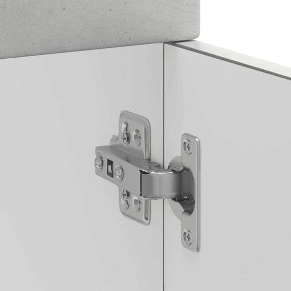 Кухненски шкаф, "Kalmar", бетонно сив, инженерно дърво