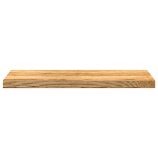 Стълбищни стъпала, 12 бр, светлокафяви, 80x25x2 см, дъб масив