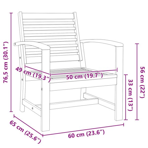 Стол 2 Брой Кафяво 65 x 60 x 76,5 см Солидно тиково дърво