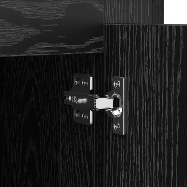 Скейдбордове с чекмедже 3 pcs Черен дъб 210 x 35,5 x 67,5 см