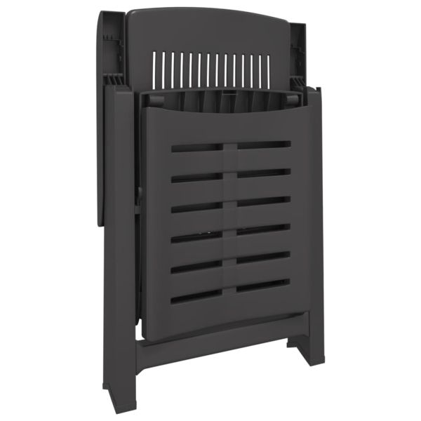 Шезлонг, антрацит, пластмаса