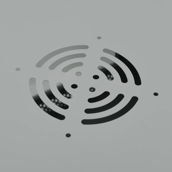 Мрежов кабинет със съхранение Сив 60 x 60 x 50 см Стомана