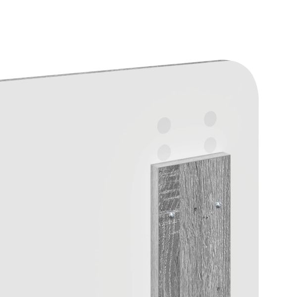 Облегалка за глава Сив Сонома 180 cm Инженерно дърво