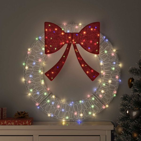 Венец с 60 LED светодиода Многоцветен 76 x 76 x 8,5 см Акрил