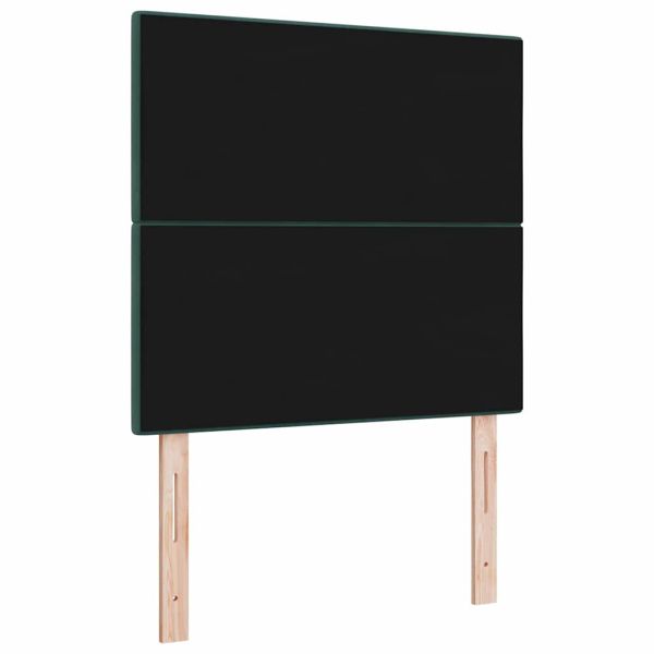 Облегалка за глава Тъмен зелен 90 cm Кадифе