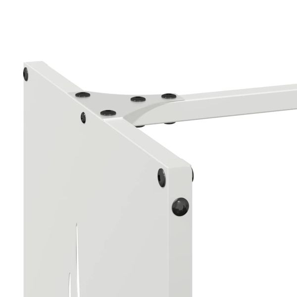 Стойка за дърва, бяла, 40x30x80 см, студеновалцувана стомана