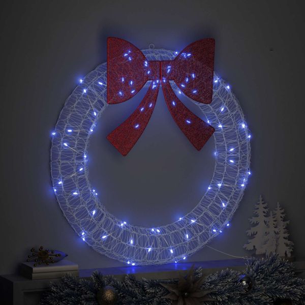 Венец с 80 LED светодиода Синьо 92 x 92 x 9,5 см Акрил