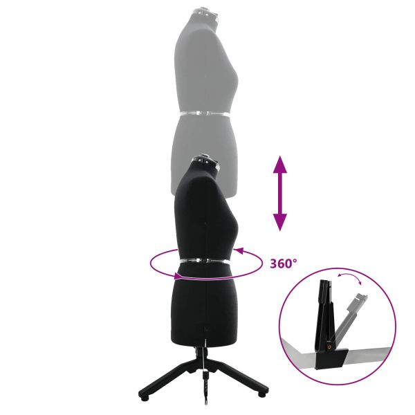 Регулируем формат за рокля женски Черно m Кадифе