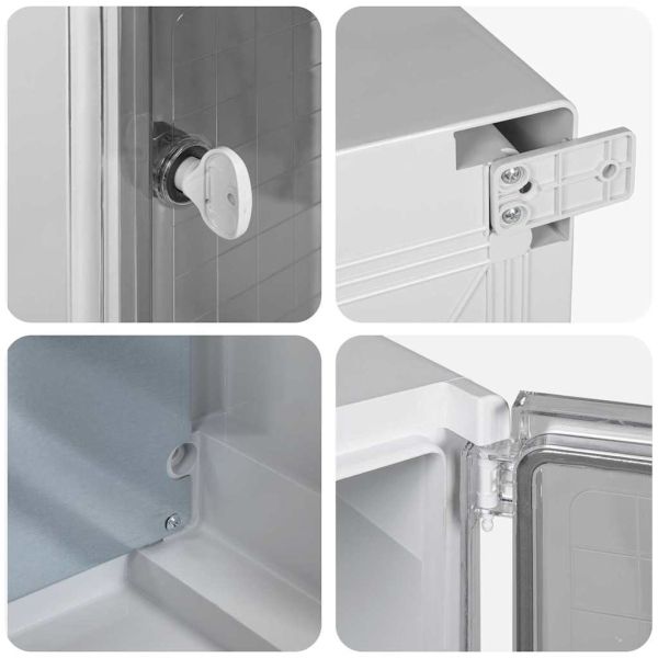 Контролен шкаф Сив 47 x 24 x 50 см ABS пластмаса