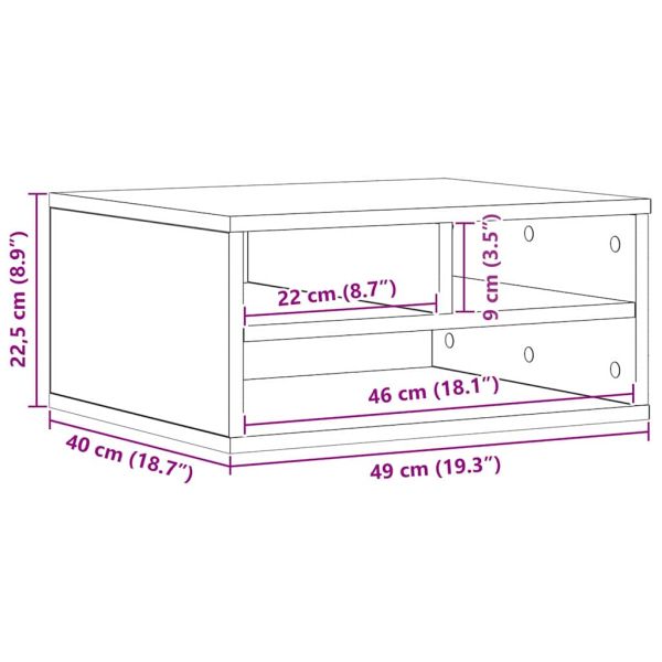Стойка за принтер Дъб артизан 49 x 40 x 22,5 см