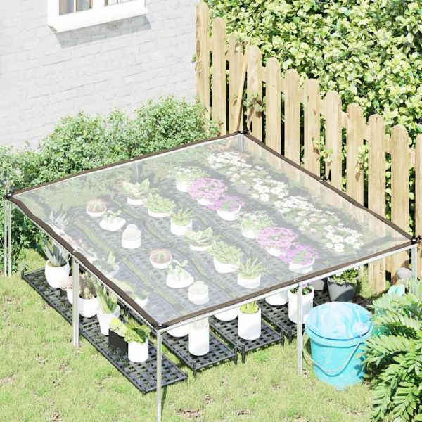 Прозрачен брезент с капси 2x2 м, полиетилен