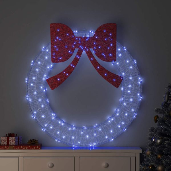 Венец с 150 LED светодиода Синьо 120 cm Акрил