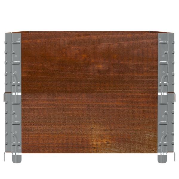 Палетни страници, кафяв, 2 бр, 100x50см, борова дървесина масив