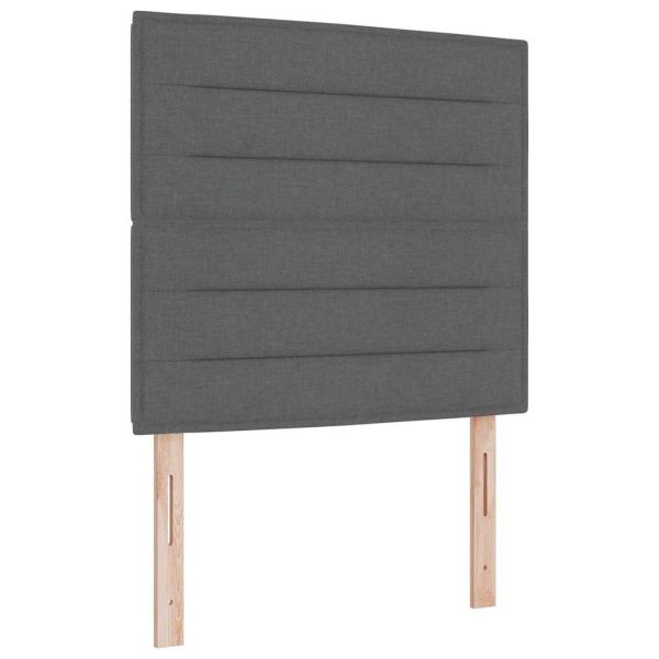 Облегалка за глава Тъмен сив 80 cm текстил