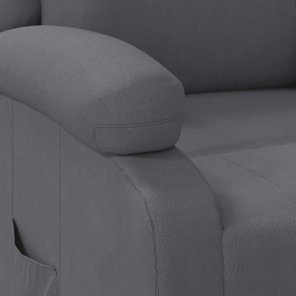 Наклоняем стол, сив, изкуствена кожа