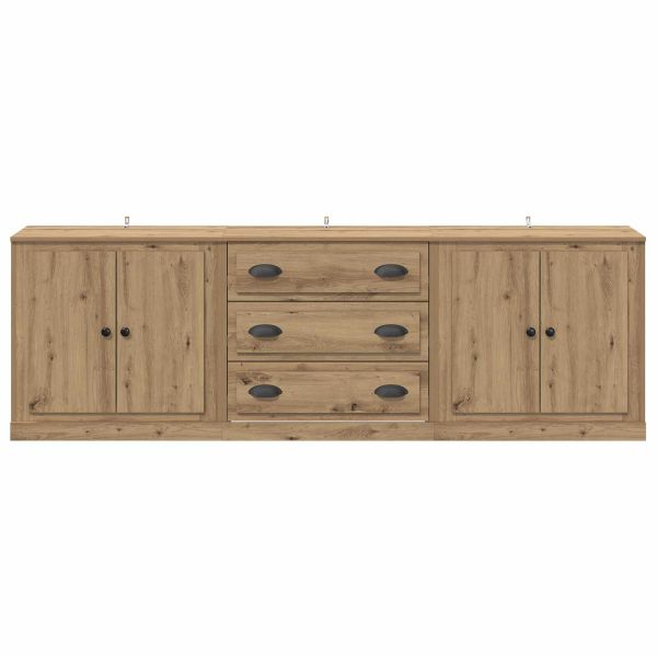 Скейдбордове с чекмедже 3 pcs Дъб артизан 210 x 35,5 x 67,5 см