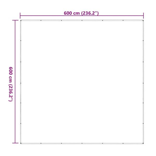 Прозрачен брезент с капси 6x6 m Полиетилен