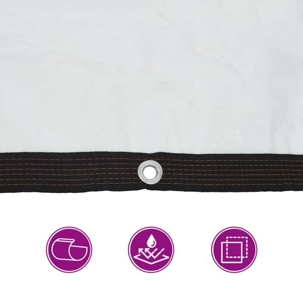 Прозрачен брезент с капси 4x6 m Полиетилен