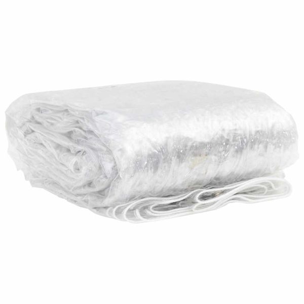 Прозрачен брезент с капси 1x8 m PVC