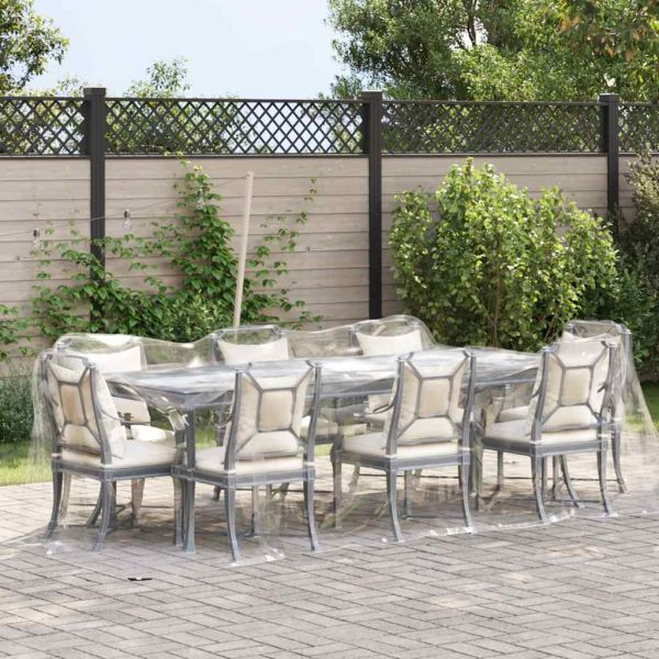 Прозрачен брезент с капси 2x4 m PVC