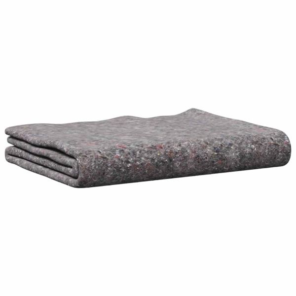 Одеяла за преместване 10 pcs Сив 150 x 200 cm текстил