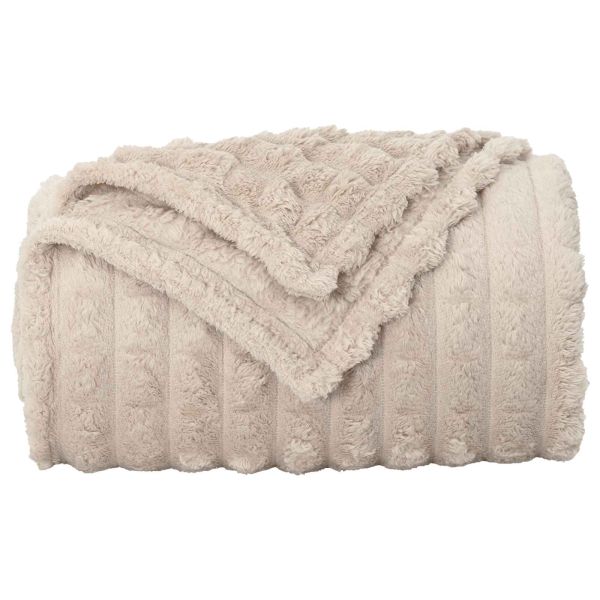 Одеала за хвърляне 6 pcs Бежово 200 x 150 cm Мека вълна