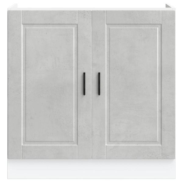 Шкаф за мивка, Porto, бетонно сив 80x46x81,5см, инженерно дърво