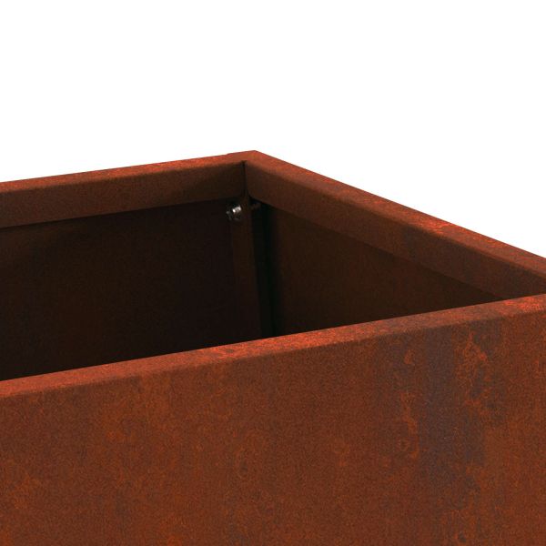 Огнище Кафяво 60 x 35 x 100 см Патинираща стомана