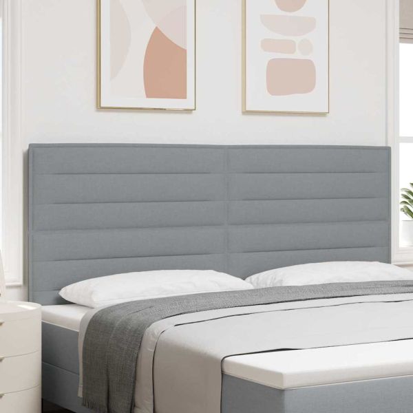 Облегалка за глава Светлосиво 200 cm текстил