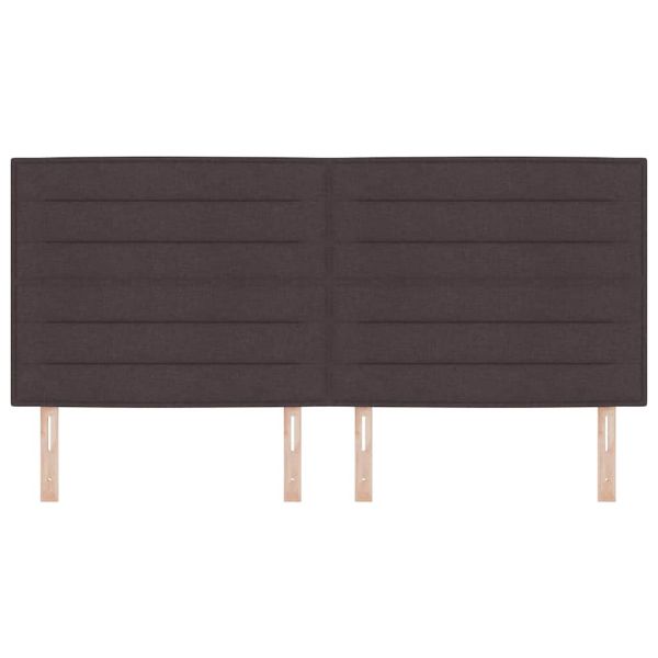 Облегалка за глава Тъмен кафяв 200 cm текстил